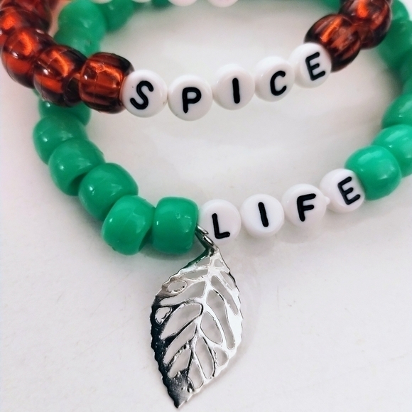 STACKABLE Charm Halloween Fall Pumpkin Spice Life Kandi Bracelets - Picture 5 of 6